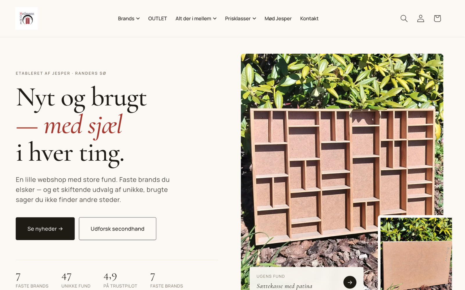 HeilmannHome webshop — redesign og SEO af webdesigner i Randers
